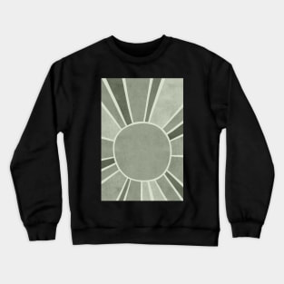 Sage green sun Crewneck Sweatshirt